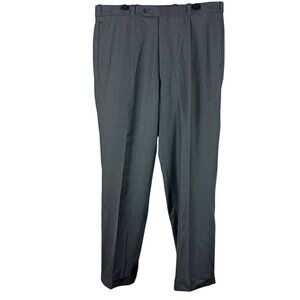 Vintage FILO A'MANO Mens Tailored Gray Suit Pants Size 39x31 Union Made USA